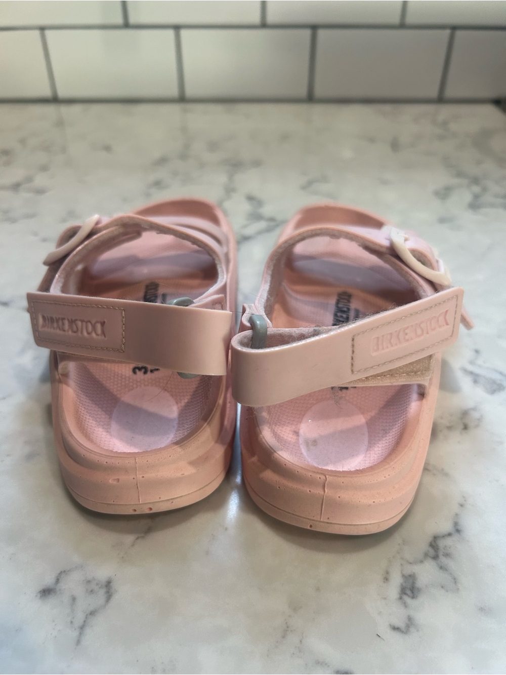 Birkenstock Kids Pink Adjustable Strap Sandals